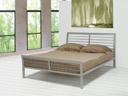 Cooper Queen Metal Bed Silver - 300201Q Online