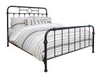 Packlan Eastern King Metal Panel Bed Matte Black - 305946KE Supply