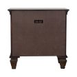 2-Drawer Nightstand With Pull Out Tray Burnished Oak - 200972 Supply