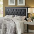 Andenne Eastern King California King Tufted Upholstered Headboard Black - 300544K For Discount