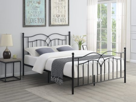 Klossen Metal Queen Bed Black - 422763Q Hot on Sale